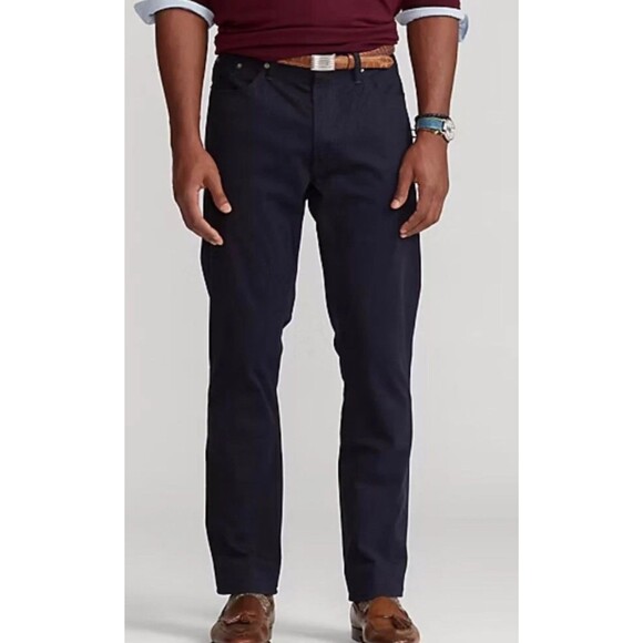 New Polo Ralph Lauren Performance Golf Tailored Fit Twill Pants $115 50BX30 Navy - Picture 6 of 9